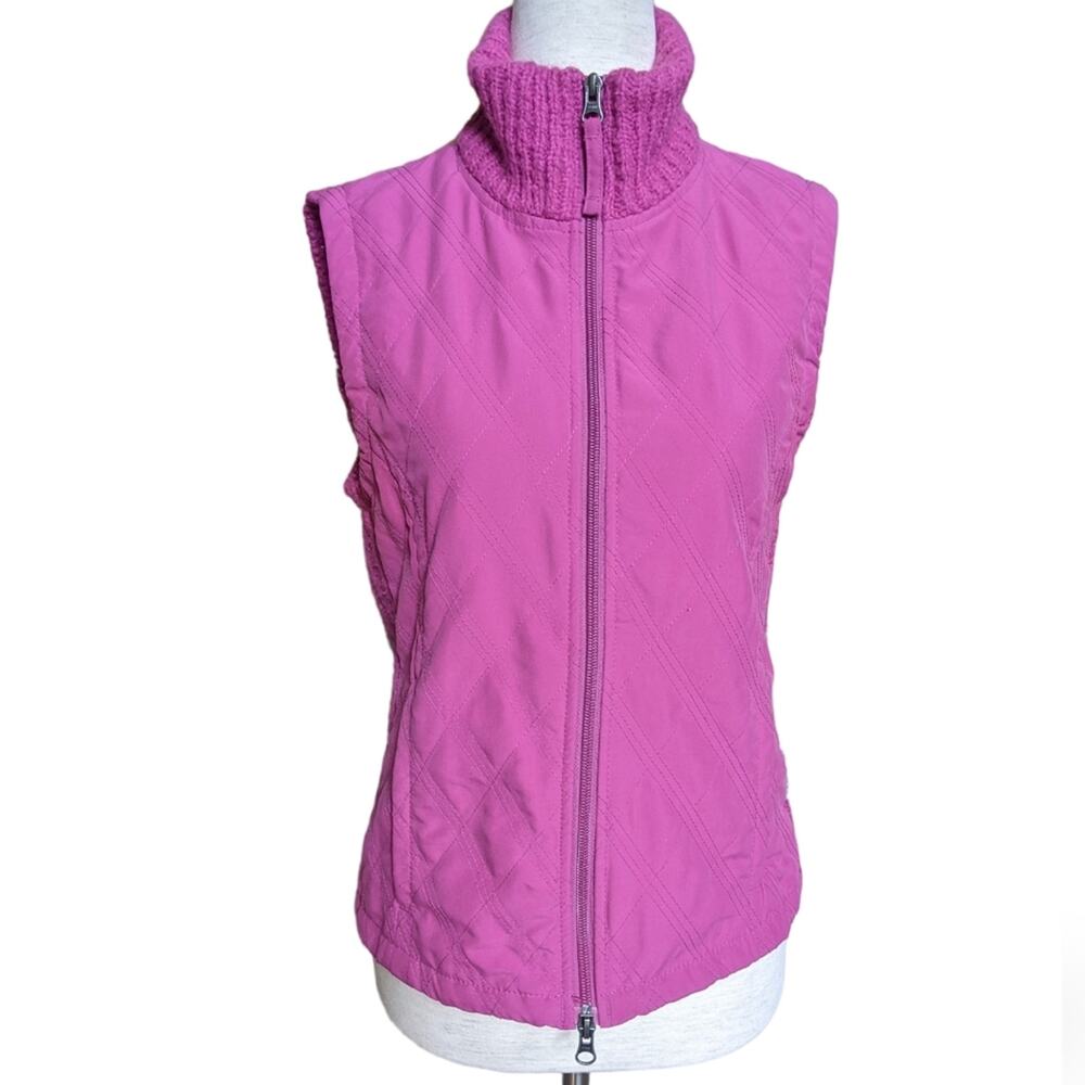 Columbia Women's Knit Sweater Vest Pink Size Small